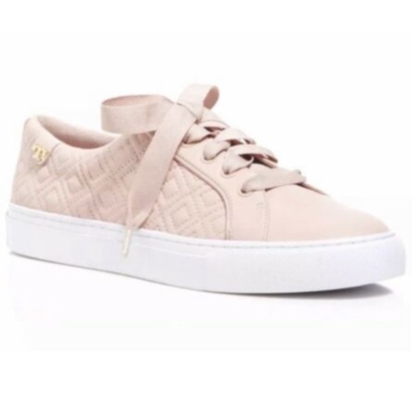 Tory burch marion quilted lace up sneakers NIB